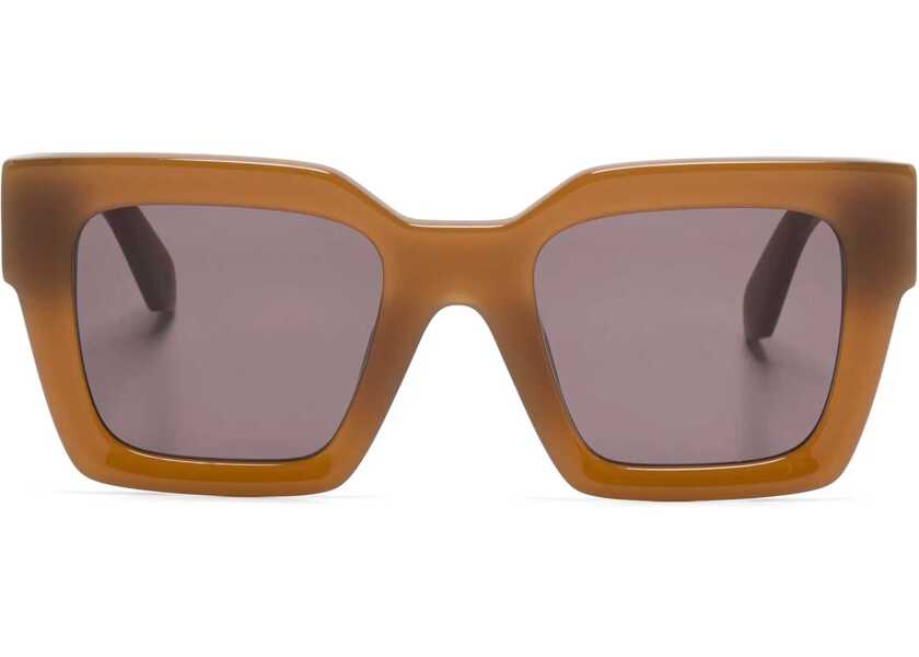 Ochelari de soare Off-White Solid Color Oversized Jackson Wayfarer Sunglasses Brown Femei (BM 19106762) 1