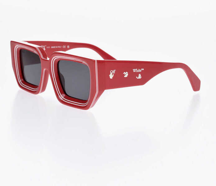 Ochelari de soare Off-White Contrasting Detailed Francisco Rectangular Sunglasses Pink Femei (BM 19106789) 2