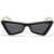 Off-White Two-Tone Artemisia Cat Eye Sunglasses Black & White