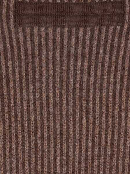 Pulovere ZEGNA Zegna Sweaters MEDIUM BROWN PATTERNED Barbati (BM 19107498) 3