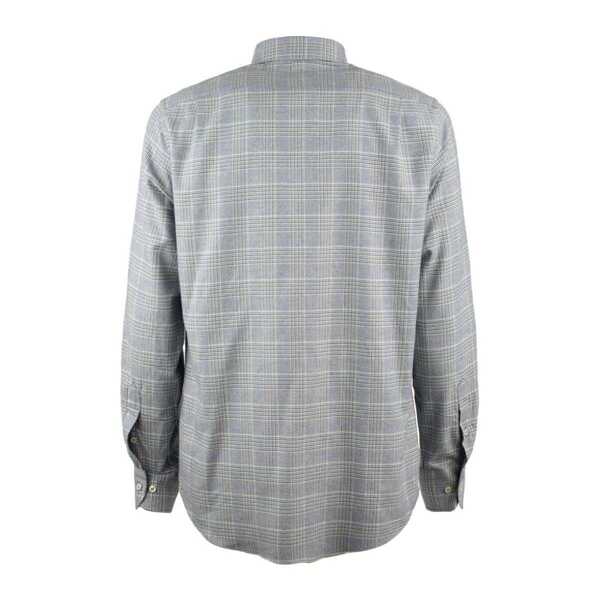 Camasi Paul&Shark Paul & Shark X-Soft Cotton Shirt With Plaid Pattern Blue Barbati (BM 19107609) 2