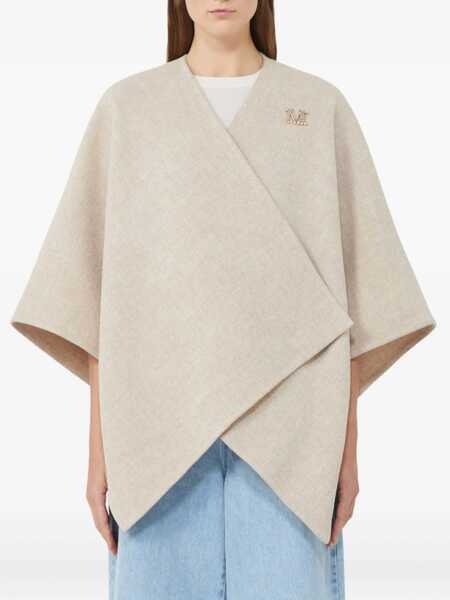 Accesorii Max Mara Max Mara Short Cape With A Rectangular Design BROWN Femei (BM 19109766) 2