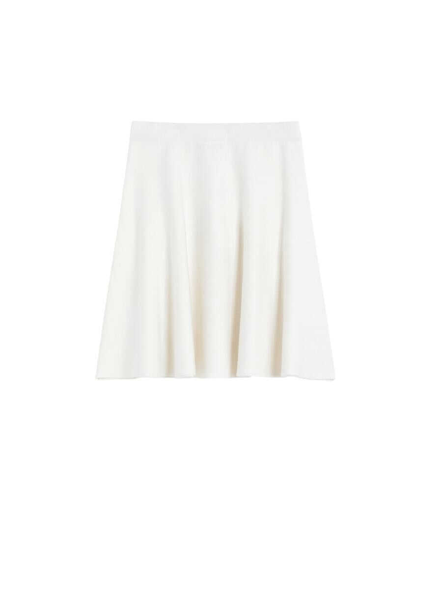 Fuste Max Mara Max Mara Cotton And Viscose Crepe Miniskirt WHITE Femei (BM 19109787) 1