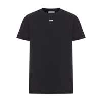 Topuri Off-White Brush Arrow Slim S/S Tee Black - White Barbati