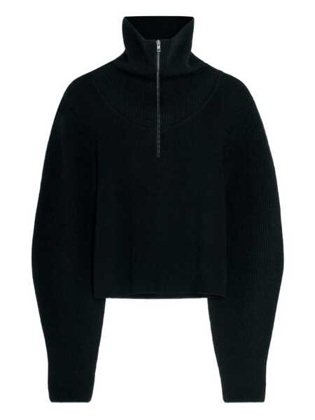 Pulovere LEMAIRE Lemaire Zipped Sweater Black Femei (BM 19115076) 1