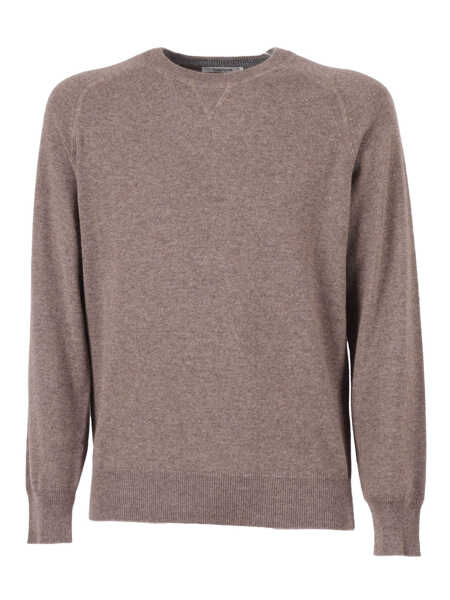 Pulovere casual Kangra CREW NECK SWEATSHIRT Brown Barbati (BM 19115571) 1