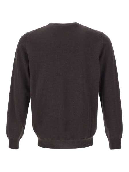 Pulovere Kangra BASIC CREW NECK SWEATER Brown Barbati (BM 19115574) 2