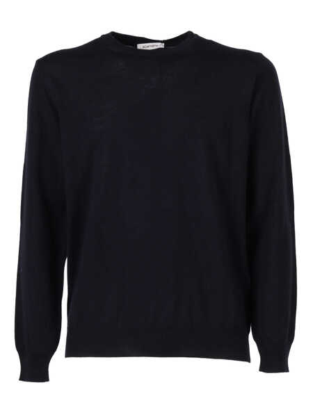 Pulovere Kangra BASIC CREW NECK SWEATER Blue Barbati (BM 19115580) 1