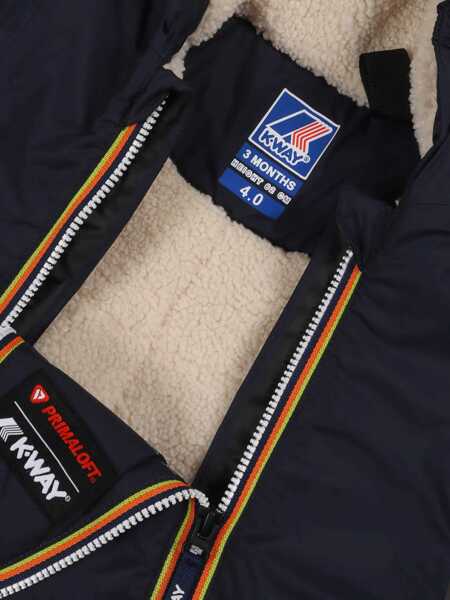 Geci de iarna K-WAY KIDS E. LE VRAI 4.0 SNOTTY ORSETTO DOWN JACKET Blue Baieti (BM 19115643) 3