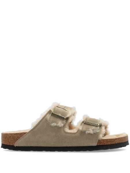 Sandale Birkenstock Arizona Shearling Sandals Grey Femei (BM 19115793) 1