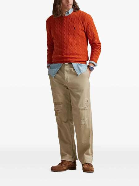 Pulovere Ralph Lauren Wool and cashmere sweater Orange Barbati (BM 19115907) 2