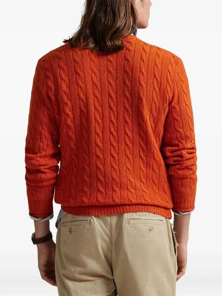 Pulovere Ralph Lauren Wool and cashmere sweater Orange Barbati (BM 19115907) 4