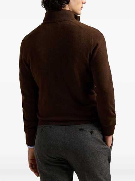 Pulovere Ralph Lauren Wool sweater with zipper Brown Barbati (BM 19115946) 4