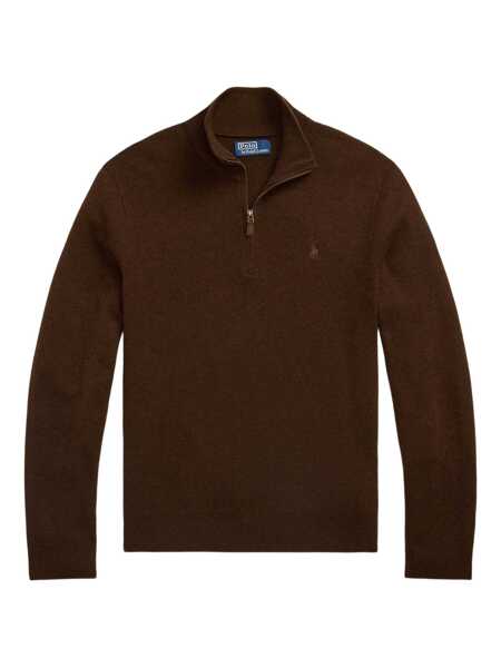 Pulovere Ralph Lauren Wool sweater with zipper Brown Barbati (BM 19115946) 1
