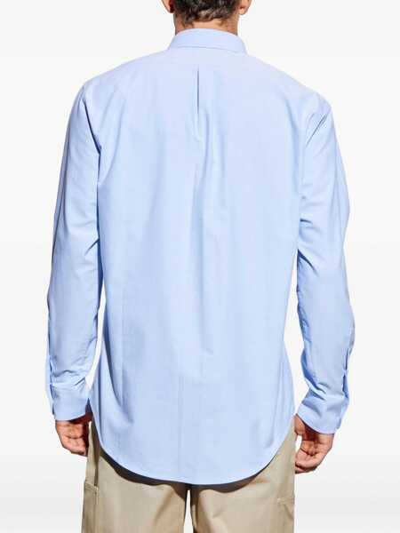 Camasi casual Givenchy Cotton shirt with logo Light blue Barbati (BM 19116156) 4