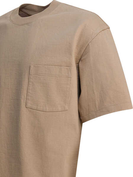Tricouri AURALEE Cotton T-shirt Beige Barbati (BM 19116231) 4