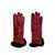 Restelli "85" leather gloves Bordeaux