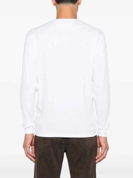 Tricouri Tom Ford Henley T-shirt White Barbati (BM 19116381) 3