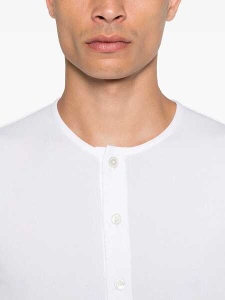 Tricouri Tom Ford Henley T-shirt White Barbati (BM 19116381) 4