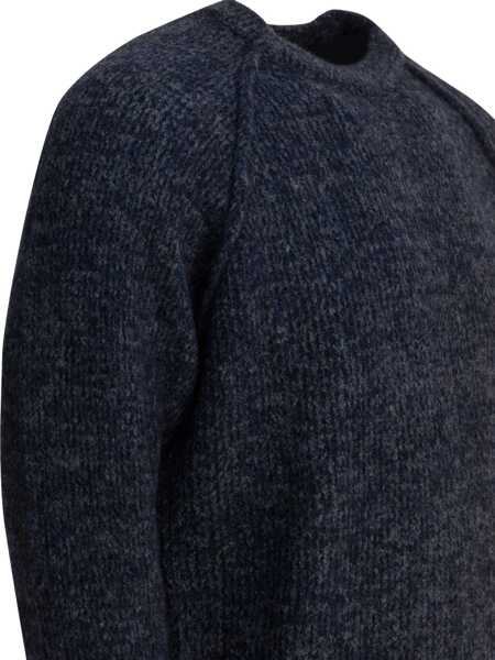Pulovere RAKKI Wool crew neck sweater Blue Barbati (BM 19116459) 5