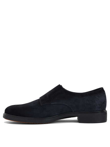 Mocasini Santoni Suede double buckle loafers Blue Barbati (BM 19116498) 3
