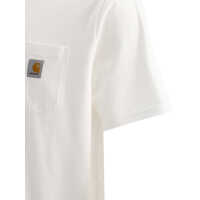 Tricouri Carhartt pentru Barbati - Tricouri Carhartt Pocket T-shirt White Barbati (BM 19116555) - B-mall.ro