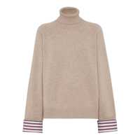 Pulovere Turtleneck Sweater with Shiny Shirt Details Femei