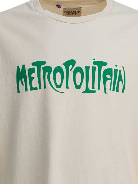 Tricouri GALLERY DEPT. Self Title T-shirt White Barbati (BM 19116876) 3