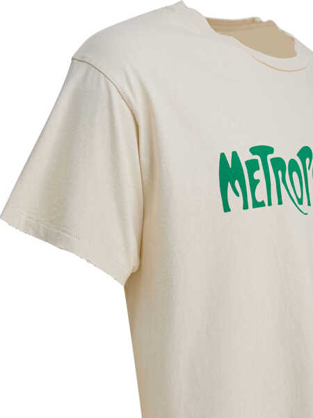 Tricouri GALLERY DEPT. Self Title T-shirt White Barbati (BM 19116876) 4