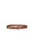ETRO Leather belt with perforated details Brown