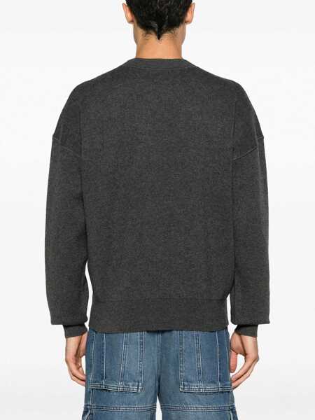 Pulovere casual Isabel Marant Jersey With Logo CHARCOAL Barbati (BM 19117055) 4