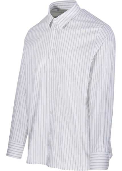 Camasi casual Saint Laurent Cassandre Striped Shirt WHITE Barbati (BM 19117076) 3