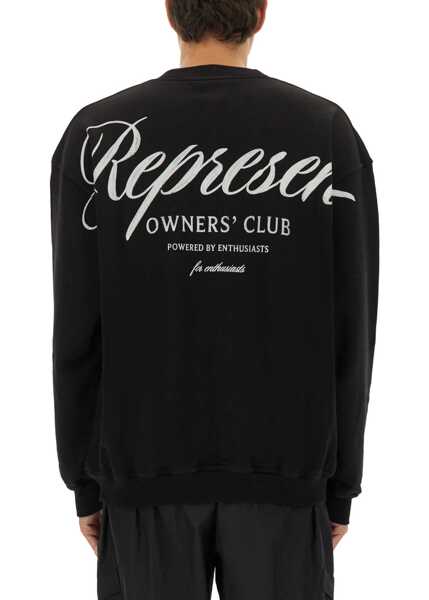 Bluze de trening REPRESENT Owners Club Script Sweatshirt BLACK Barbati (BM 19117118) 3