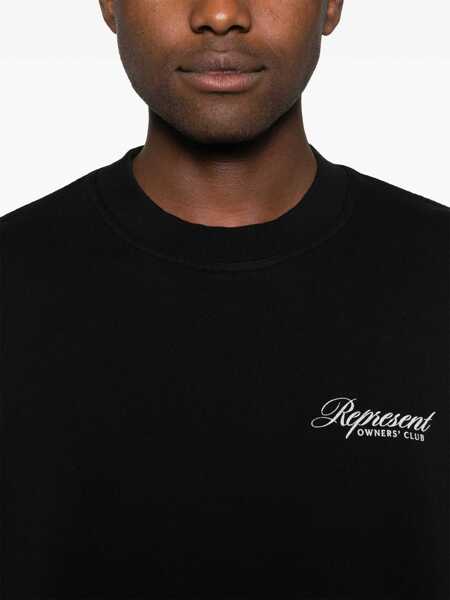 Bluze de trening REPRESENT Owners Club Script Sweatshirt BLACK Barbati (BM 19117118) 5