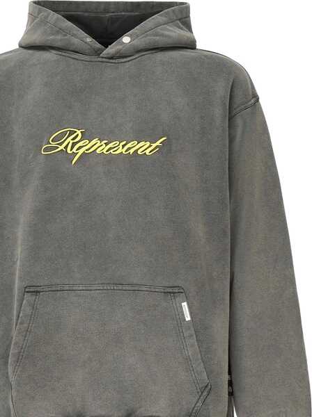 Bluze de trening REPRESENT Script Logo Sweatshirt GREY Barbati (BM 19117154) 3