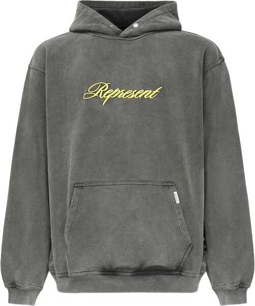 Bluze de trening REPRESENT Script Logo Sweatshirt GREY Barbati (BM 19117154) 1