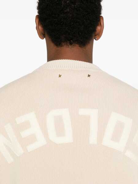 Bluze de trening Golden Goose Jersey With Logo IVORY Barbati (BM 19117208) 5