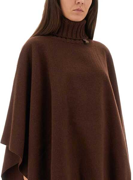 Trenciuri Fabiana Filippi Platinum Hood BROWN Femei (BM 19117229) 4