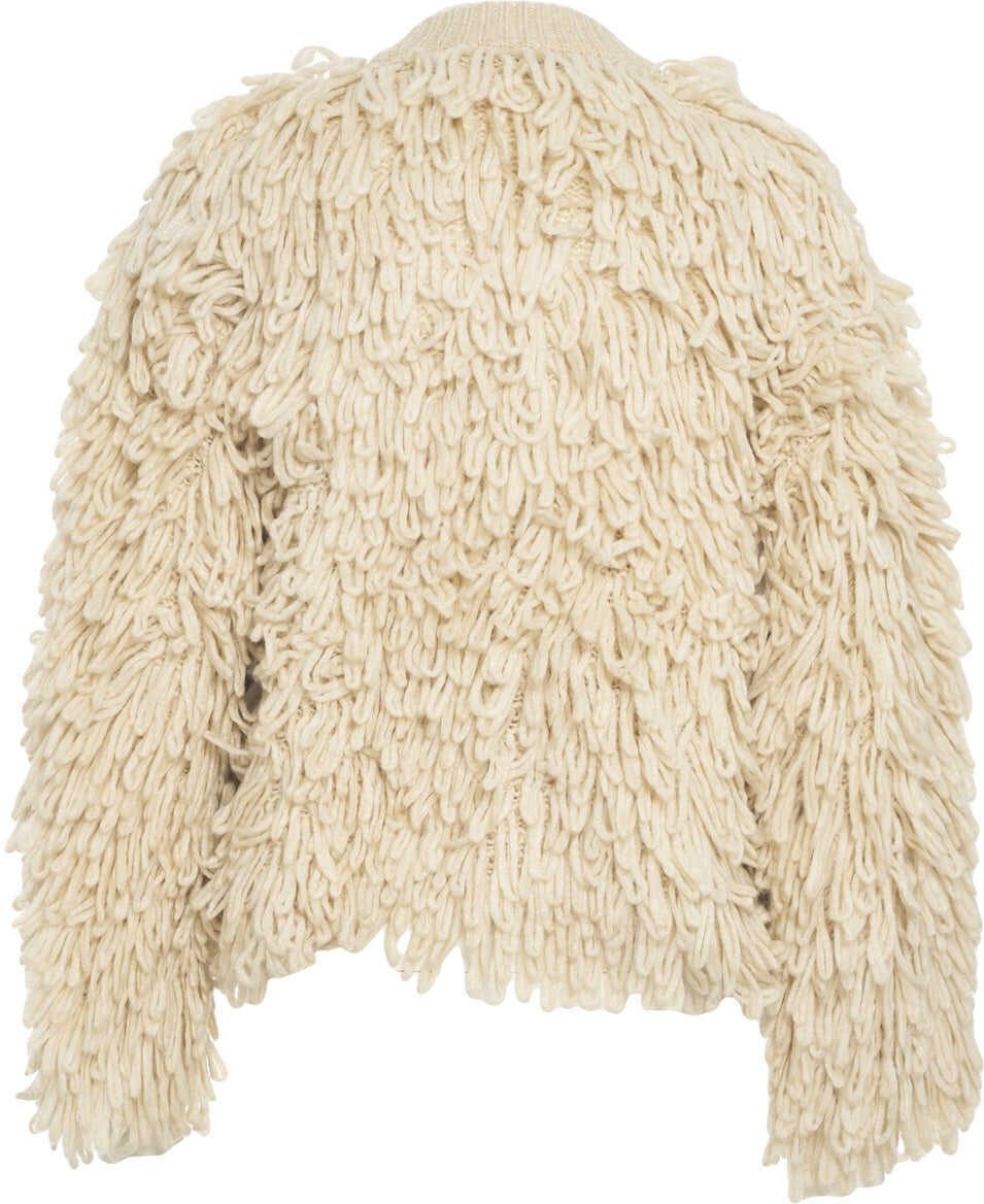 Cardigane Liu Jo Knitted cardigan with fringe details Beige Femei (BM 19117385) 3