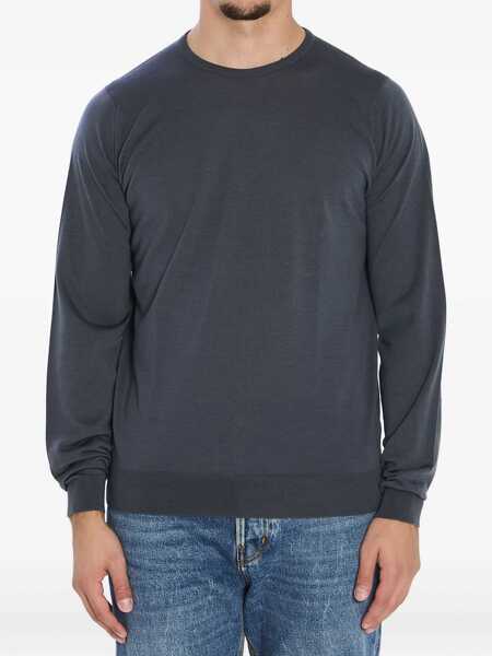 Pulovere casual John Smedley Lundy Craw Neck Pullover GREY Barbati (BM 19117409) 1