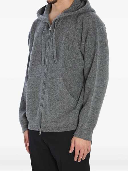 Bluze de trening Roberto Collina Super-Fine Wool Hoodie GREY Barbati (BM 19117427) 2