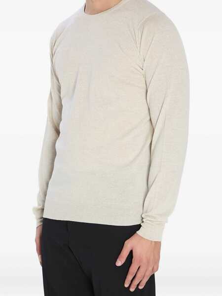Pulovere casual John Smedley Lundy Craw Neck Pullover BEIGE Barbati (BM 19117460) 2