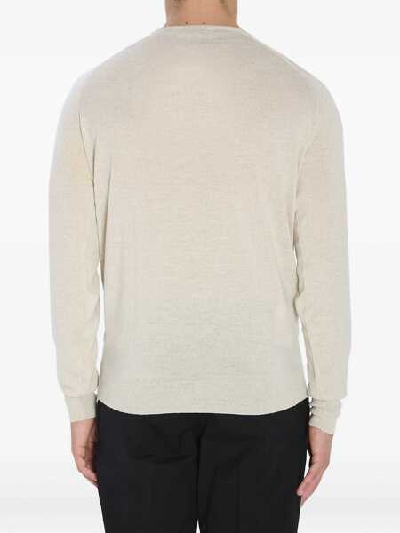 Pulovere casual John Smedley Lundy Craw Neck Pullover BEIGE Barbati (BM 19117460) 4