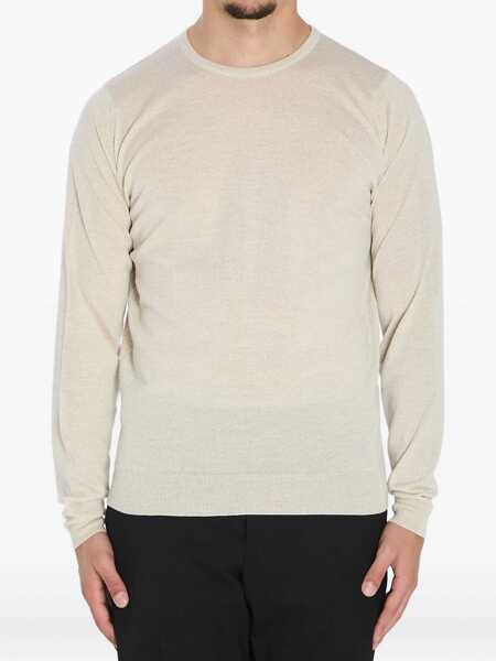 Pulovere casual John Smedley Lundy Craw Neck Pullover BEIGE Barbati (BM 19117460) 1