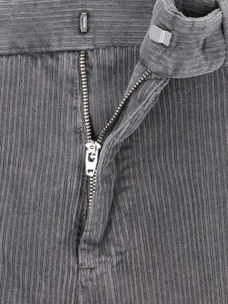 Pantaloni casual PT TORINO Straight-Leg Corduroy Trousers GREY Barbati (BM 19117478) 5