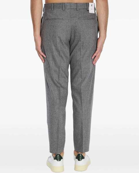 Pantaloni casual PT TORINO Flannel Trousers GREY Barbati (BM 19117484) 4