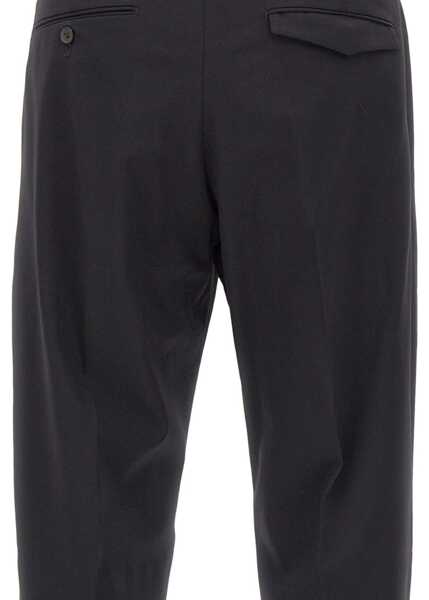 Pantaloni casual PT TORINO Michael Pants In Wool BLACK Barbati (BM 19117490) 4