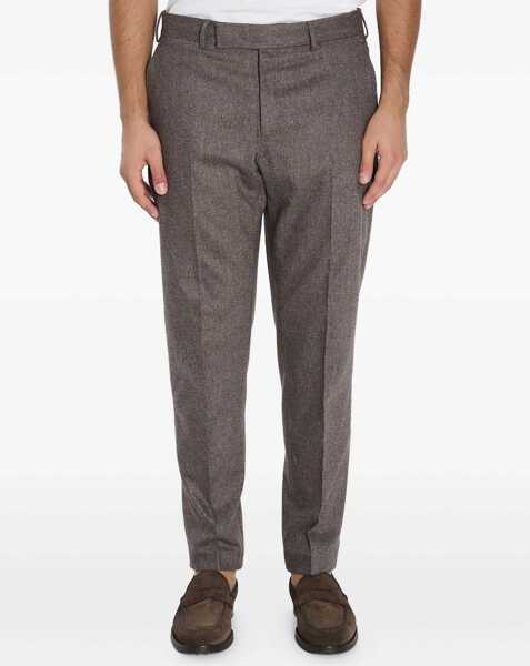 Pantaloni casual PT TORINO Flannel Trousers BROWN Barbati (BM 19117493) 1