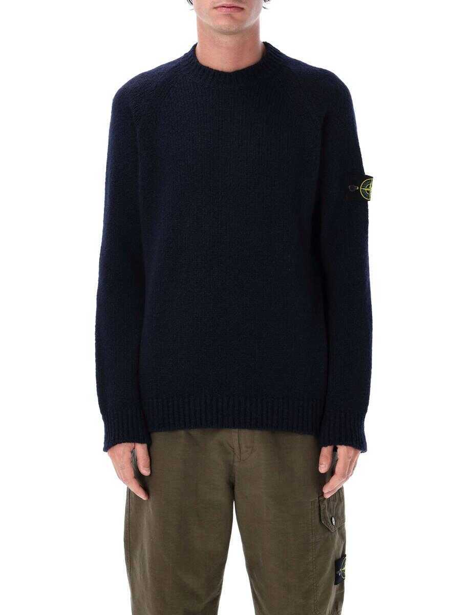 Pulovere Stone Island Stone Island Moulin Wool Raglan Sweater NAVY Barbati (BM 19120245) 1