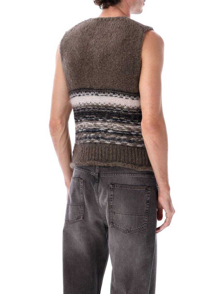 Pulovere OUR LEGACY Our Legacy Mohair Wool Tank Blur Fair Isle BLUR Barbati (BM 19120284) 2